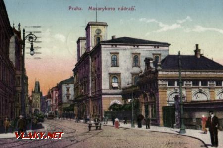 Státní (dnes Masarykovo) nádraží na starých pohlednicích