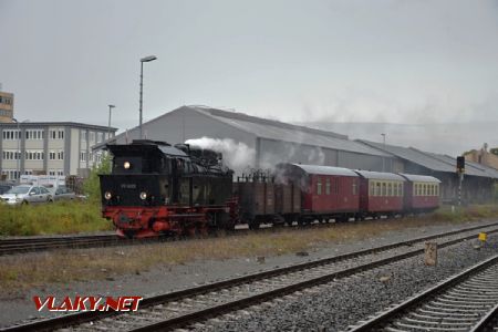 Quedlinburg, příjezd parního vlaku s lokomotivou HSB 99.6001; 2.10.2017 © Pavel Stejskal