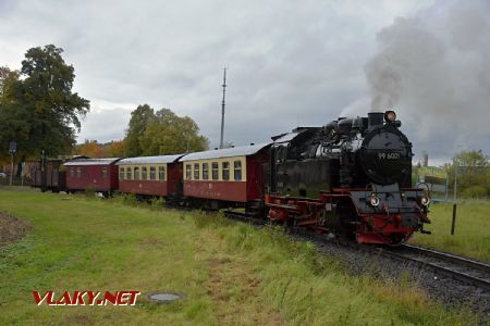 Gernrode, odjezd parního vlaku s lokomotivou HSB 99.6001; 2.10.2017 © Pavel Stejskal