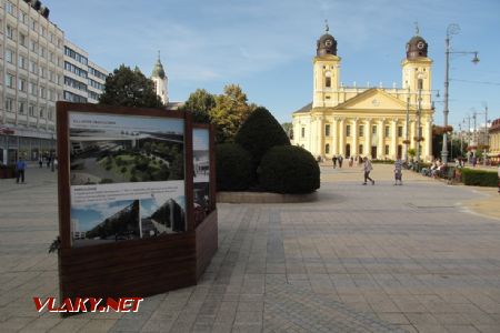 Debrecen: výstavka k projektu rekonstrukce nádraží na centrálním náměstí Kossúth tér, 28.09.2017 © Dominik Havel