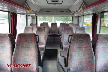 Interiér autobusu typu MAN NÜ313 z roku 2001 dopravce Volánbusz, 29.09.2017 © Dominik Havel