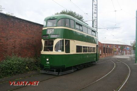 22.08.2017 - Anglie, Birkenhead - Tramway Museum, 245 - prostřední výhybna © Michal Fichna