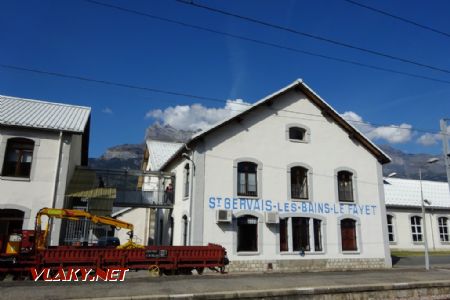 Saint-Gervais-Les-Bains-Le-Fayet, depo úzkokolejky, 28.9.2017 © Jiří Mazal