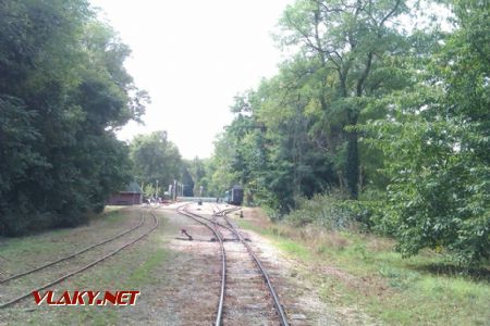 18.09.2016 - Kastély (Nagycenk), začiatok koľajiska stanice zo smeru Barátság © Michal Čellár