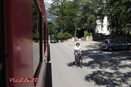12.07.2017 – Chur: vlak versus jízdní kolo © Dominik Havel