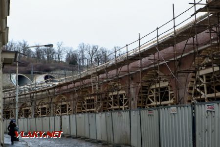2.1.2018 - Praha-Karlín: rekonstrukce spojovacího Karlínského viaduktu © Jiří Řechka
