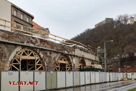2.1.2018 - Praha-Karlín: rekonstrukce spojovacího Karlínského viaduktu © Jiří Řechka