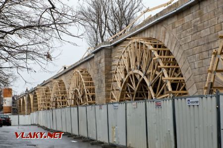 2.1.2018 - Praha-Štvanice: rekonstrukce Negrelliho viaduktu © Jiří Řechka