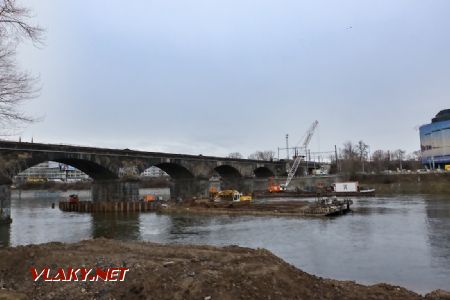 2.1.2018 - Praha-Štvanice: rekonstrukce Negrelliho viaduktu © Jiří Řechka