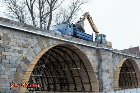 2.1.2018 - Praha-Štvanice: rekonstrukce Negrelliho viaduktu © Jiří Řechka