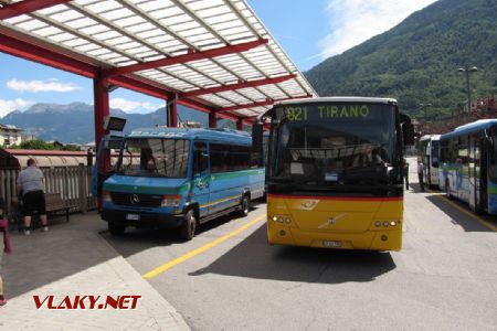 15.07.2017 – Tirano: Postauto působí v Lombardii jako zjevení © Dominik Havel