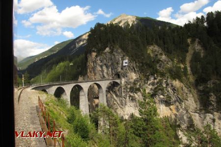 15.07.2017 – Albulabahn: Landwasserviadukt a odporné číslování zajímavostí pro turisty © Dominik Havel