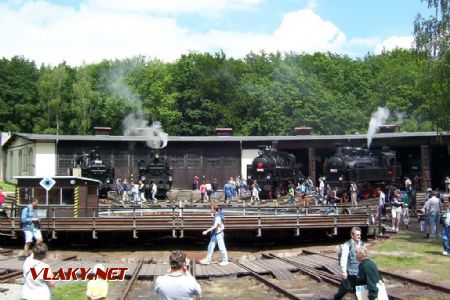 26.06.2004 - Lužná u Rak., ČD muzeum: 354.0130/229.222 + 629.01 ÖBB a 354.195 + 354.1217 + 354.7152 ČSD © PhDr. Zbyněk Zlinský