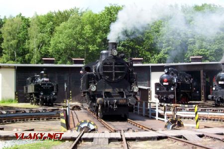 26.06.2004 - Lužná u Rak., ČD muzeum: rakouský stroj 629.01 při prezentaci na točně © PhDr. Zbyněk Zlinský