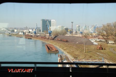 Výhľad na prístav z Prístavného mosta, 24.2.2018 © Kamil Korecz
