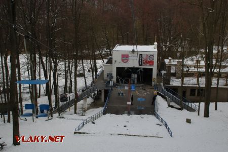 Údolná stanica lanovky Kamzík - Železná studnička, 24.2.2018 © Kamil Korecz