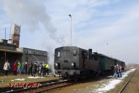 Olomouc-Řepčín, lokomotiva je připravena na cestu zpět, 3.3.2018 © Jiří Mazal