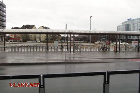 28.12.2017 – Norimberk: zrušená smyčka a autobusový terminál Thon, kde dříve tramvaje končily © Dominik Havel