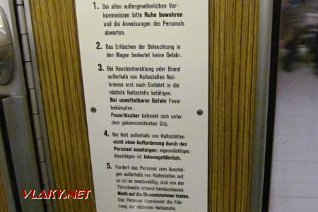 28.12.2017 – Mnichov: chování při poruchách v metru (typ A) © Dominik Havel