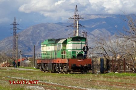 Shkodër, lokomotiva T669.1048 při posunu, 2.4.2018 © Jiří Mazal