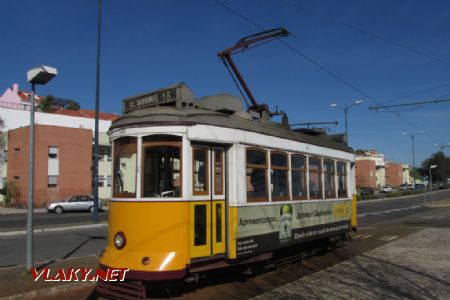 Lisabon, tramvaj na konečné Cemitério Ajuda 26. 3. 2018 © Libor Peltan