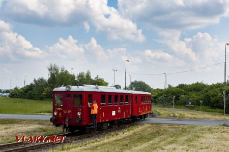 12.5.2018 - Dobrovice: otáčení soupravy na trianglu cukrovaru © Jiří Řechka