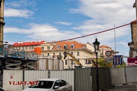 08.05.2018 - Praha-Karlín: práce na zprovoznění křižovatky © Jiří Řechka