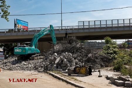 14.05.2018 - Praha Masarykovo n.: pozůstatky mostu © Jiří Řechka