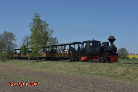 5.5.2018 – Vlak s lokomotivou DR 99.3312 u stanice Výrovna © Pavel Stejskal