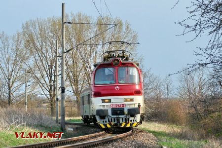 240.075 s dvojvozňovým osobným vlakom Trnava - Kúty v úseku Boleráz - Bíňovce; 4.4.2010 © Marko