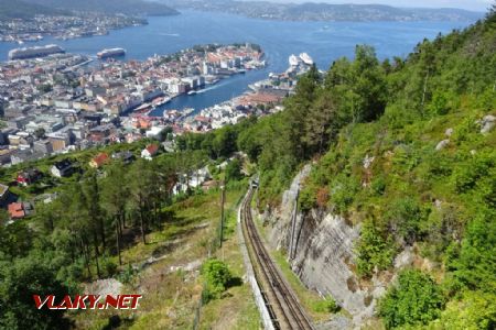 Bergen, lanovka Fløibanen, 2.7.2018 © Jiří Mazal