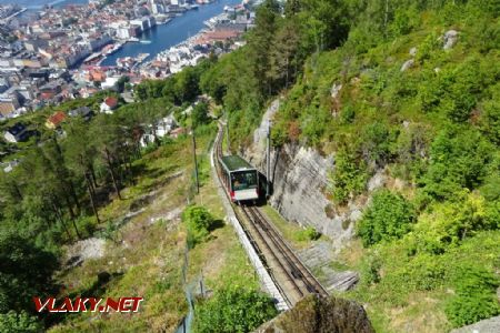 Bergen, lanovka Fløibanen, 2.7.2018 © Jiří Mazal