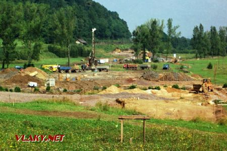 Celkový pohled na staveniště v místě budoucí estakády dne 3.8.2002 © Pavel Stejskal