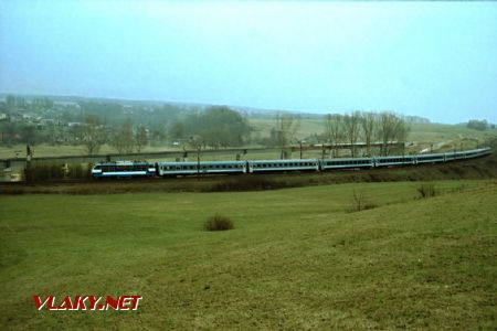 Celkový pohled na staveniště nové trati dne 18.4.2003 © Pavel Stejskal