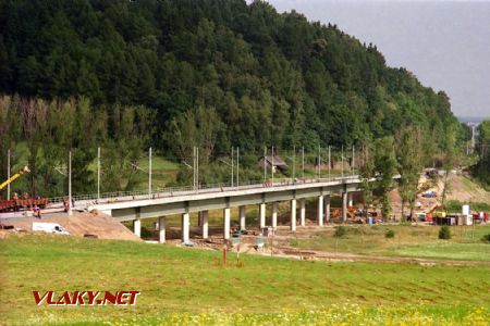 Pohled na staveniště a estakádu dne 8.7.2003 © Pavel Stejskal