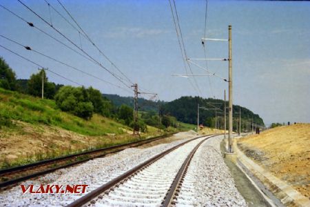 Souběh staré a nové trati dne 17.7.2003 © Pavel Stejskal