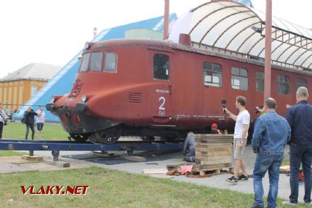 31.8.2018 - Kopřivnice: M 290 001 ''Slovenská strela'', nakládání © Karel Furiš