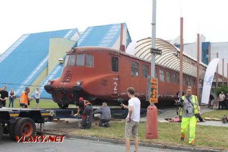 31.8.2018 - Kopřivnice: M 290 001 ''Slovenská strela'', nakládání © Karel Furiš