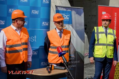 21.9.2018 - Kyšice, Ejpovický tunel: slovo má generální ředitel SŽDC Jiří Svoboda © Jiří Řechka