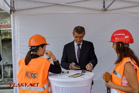 21.9.2018 - Kyšice, Ejpovický tunel: premiér před ukončením návštěvy © Jiří Řechka