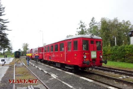 Tatranská Lomnica, Hurvínek M131.1125 se nyní dostává na konec vlaku, 22.9.2018 © Jiří Mazal