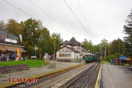 Tatranská Lomnica, úzkokolejné nádraží s ''Kométou'', 22.9.2018 © Jiří Mazal