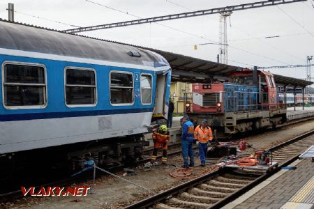 22.9.2018 - České Budějovice: likvidace následků večerní nehody © Jiří Řechka