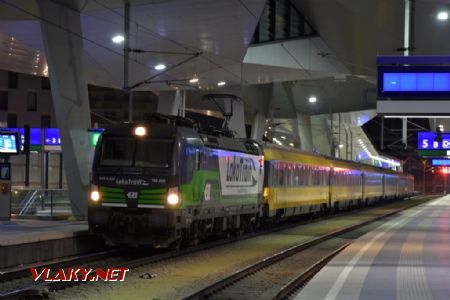 10.03.2018 – Wien Hauptbahnhof, vlak Regiojetu s lokomotivou 193.220 © Pavel Stejskal