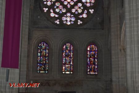 12.03.2018 – Lausanne, katedrála Notre Dame, vitráže v boční lodi © Pavel Stejskal