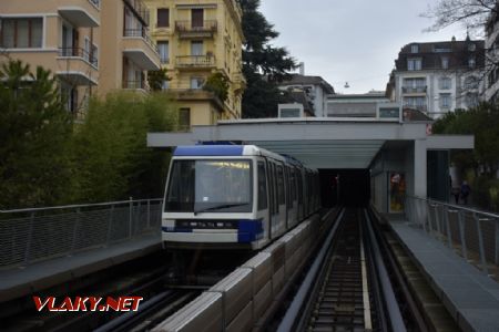 13.03.2018 – Lausanne, jednotka metra linky č.1 © Pavel Stejskal