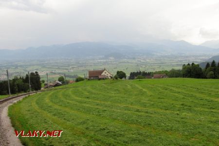 04.06.2018 – ozubnicový úsek Altstätten Stadt – Stoss: údolí Rýna © Dominik Havel