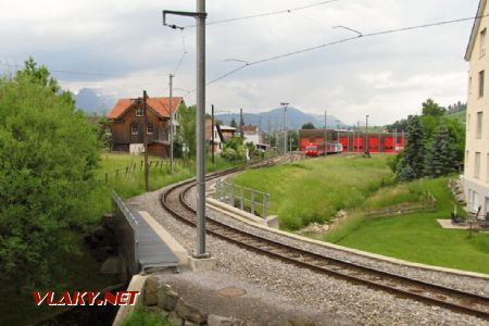 04.06.2018 – Gais: trať z Appenzellu a depo AB © Dominik Havel