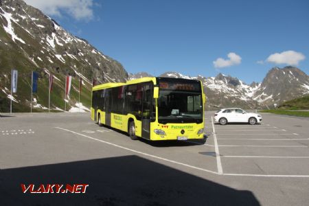 05.06.2018 – Silvretta: navazující autobus MB Citaro III do Landecku na tyrolské straně (15 min na přestup) © Dominik Havel