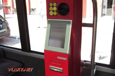 05.06.2018 – Dornbirn: jízdenkový automat s možností koupi jízdenky po celém VVV © Dominik Havel